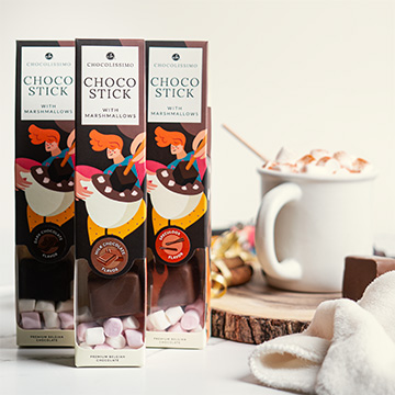 belgijska czekolada do rozpuszczania na patyku