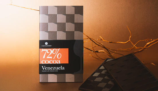 aromaty smakowe w tabliczce czekolady z 72% zawartością kakao z Wenezueli