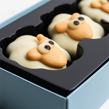 zestaw 6 owieczek z belgijskiej czekolady na wielkanocny prezent