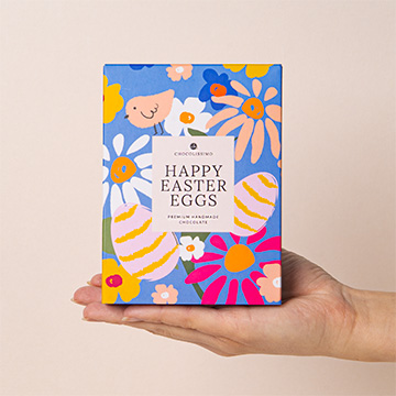 6 pralin w kształcie pisanek z belgijskiej czekolady