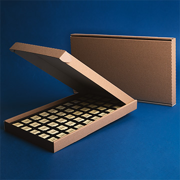 zestaw 50 pralin personalizowanych logotypem twojej firmy