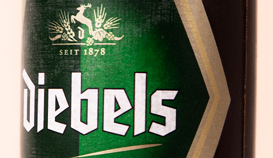 etykieta na butelce piwa z czekolady