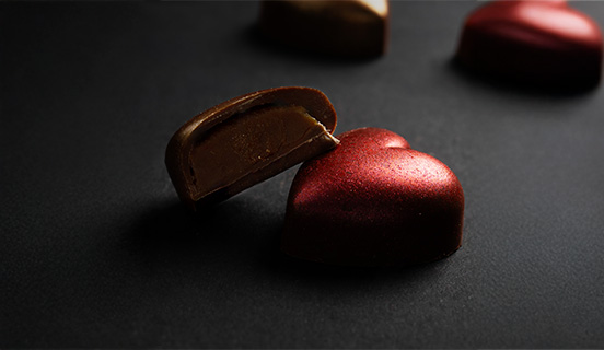 nadzienie karmelowe w pralince serce