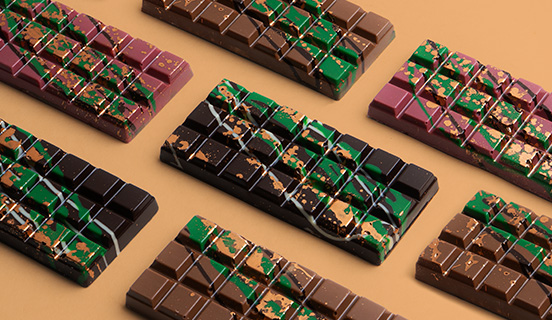 Tabliczki czekolady dubajskiej