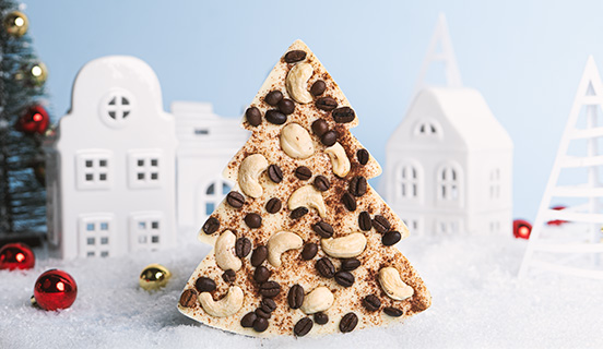 dodatki zanurzone w białej choince z czekolady xl