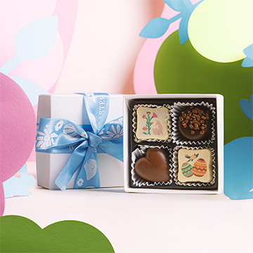 Zestaw pralin z wielkanocnym nadrukiem