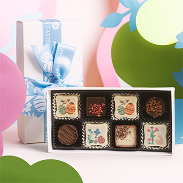 Zestaw pralin z wielkanocnym nadrukiem