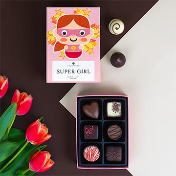 czekoladowe praliny dla super dziewczyny