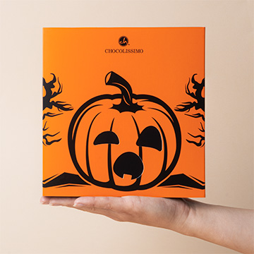 Ozdobne opakowanie halloweenowej czekolady