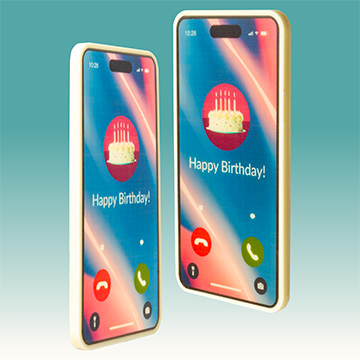 smartphone z belgijskiej czekolady na urodziny happy birthday