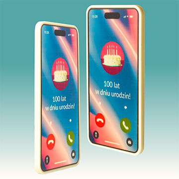 smartphone z belgijskiej czekolady na urodziny 100 lat