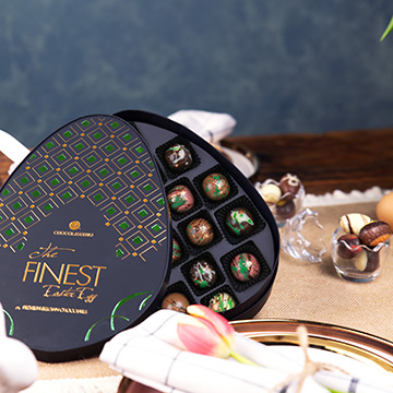 praliny z nadzieniem dubajskim na wielkanoc