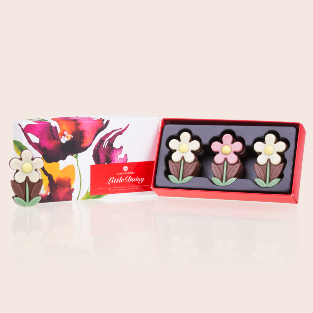 Zestaw 9 czekoladowych stokrotek Little Daisy