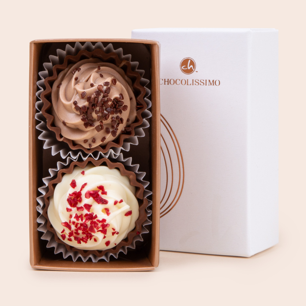 Zestaw 2 czekoladowych babeczek CupCakes