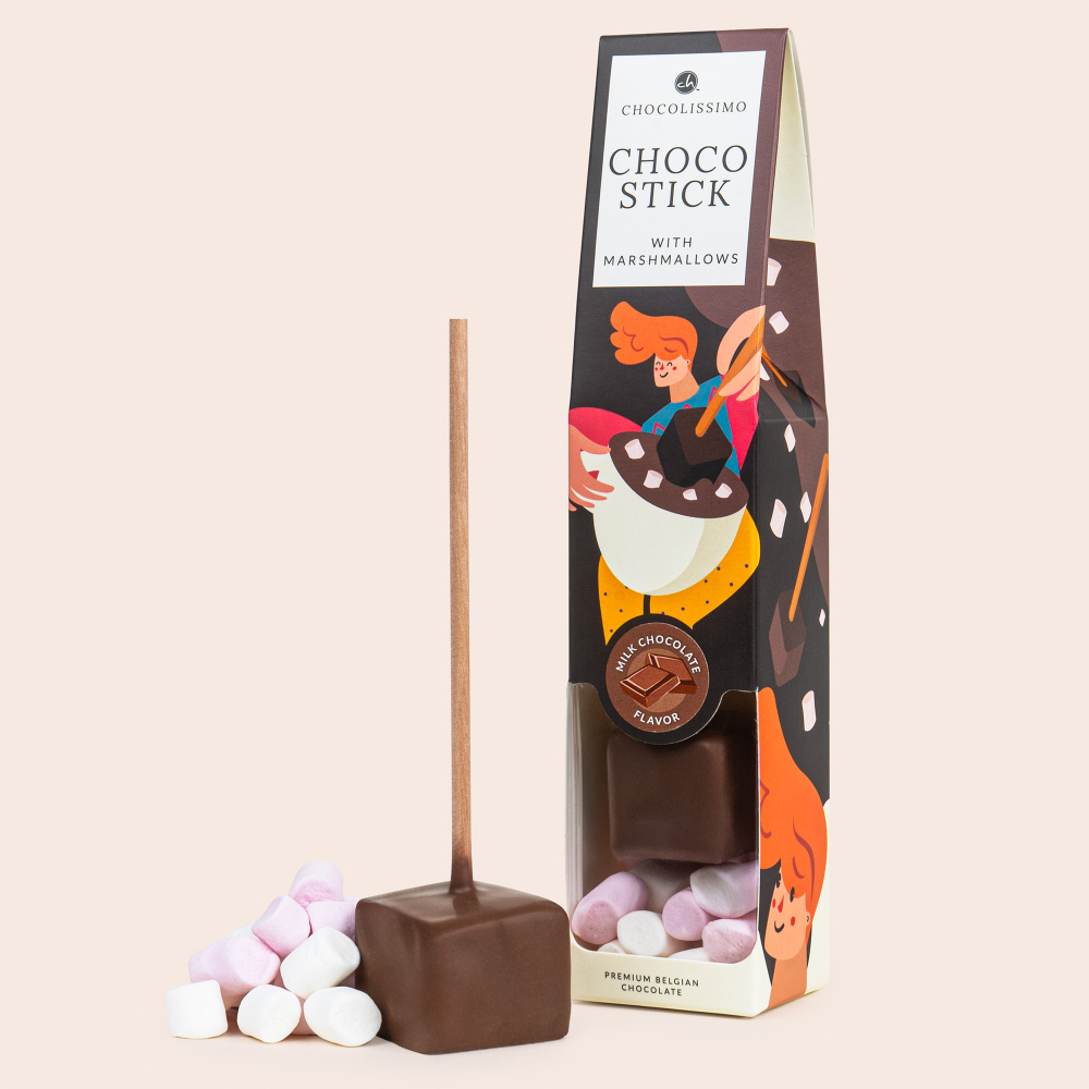 Chocostick - czekolada mleczna do rozpuszczania na prezent