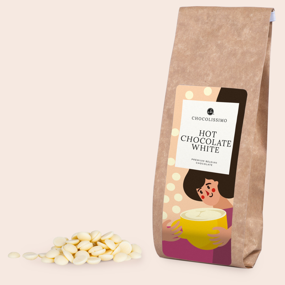 Biała czekolada w dropsach