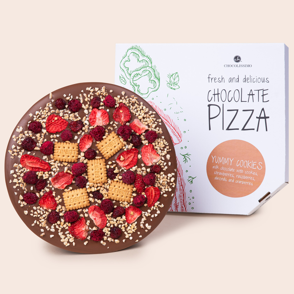 Czekoladowa Pizza Yummy Cookies na wspólne świętowanie miesięcznicy