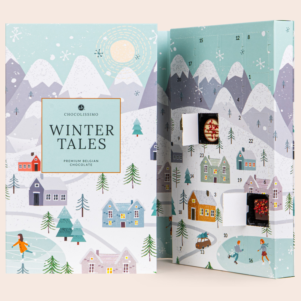 Kalendarz adwentowy Winter Tales z pralinkami