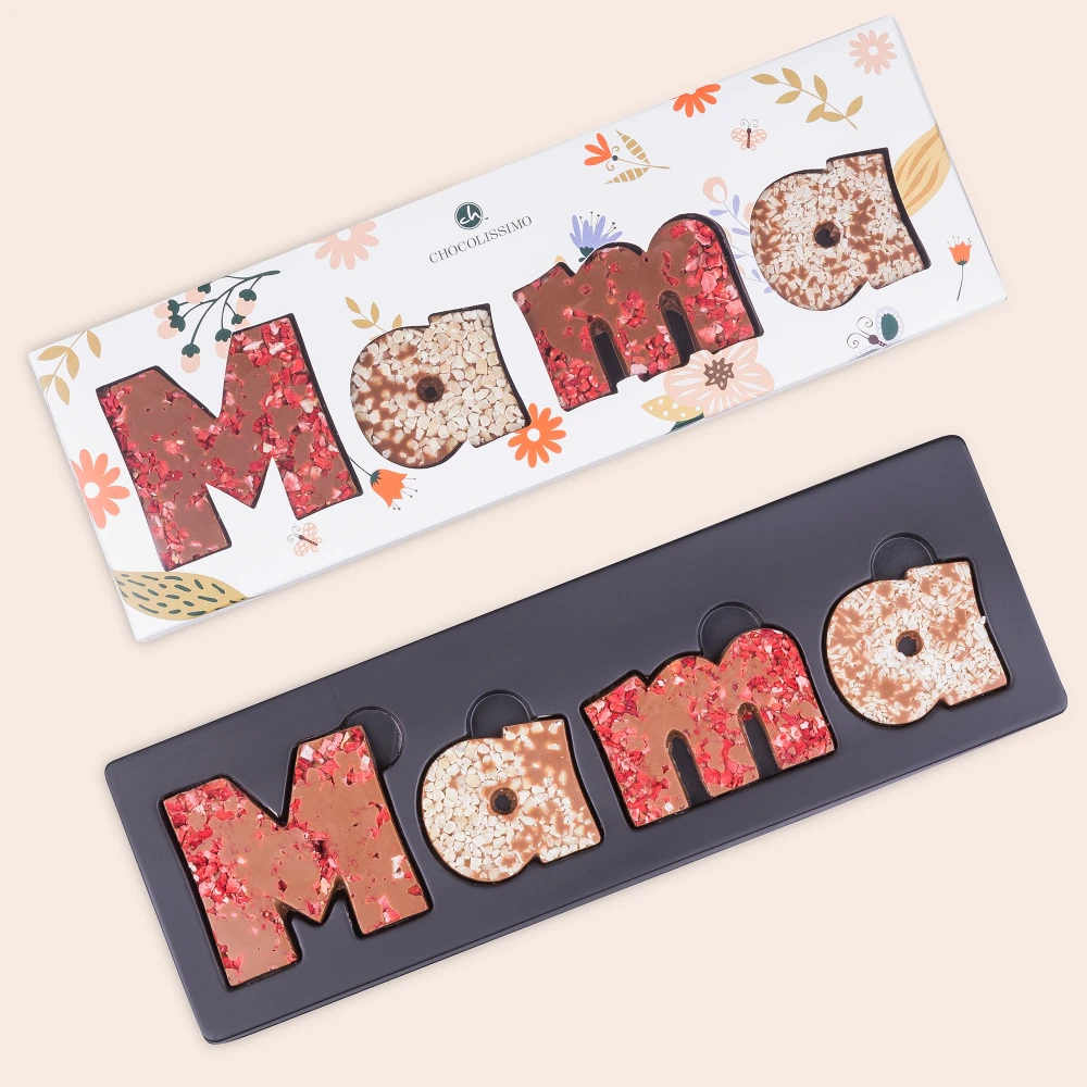 mama様確認用♡イニシャルオブジェ Napis Mama z Czekolady Mlecznej na prezent. Upominek na dzień