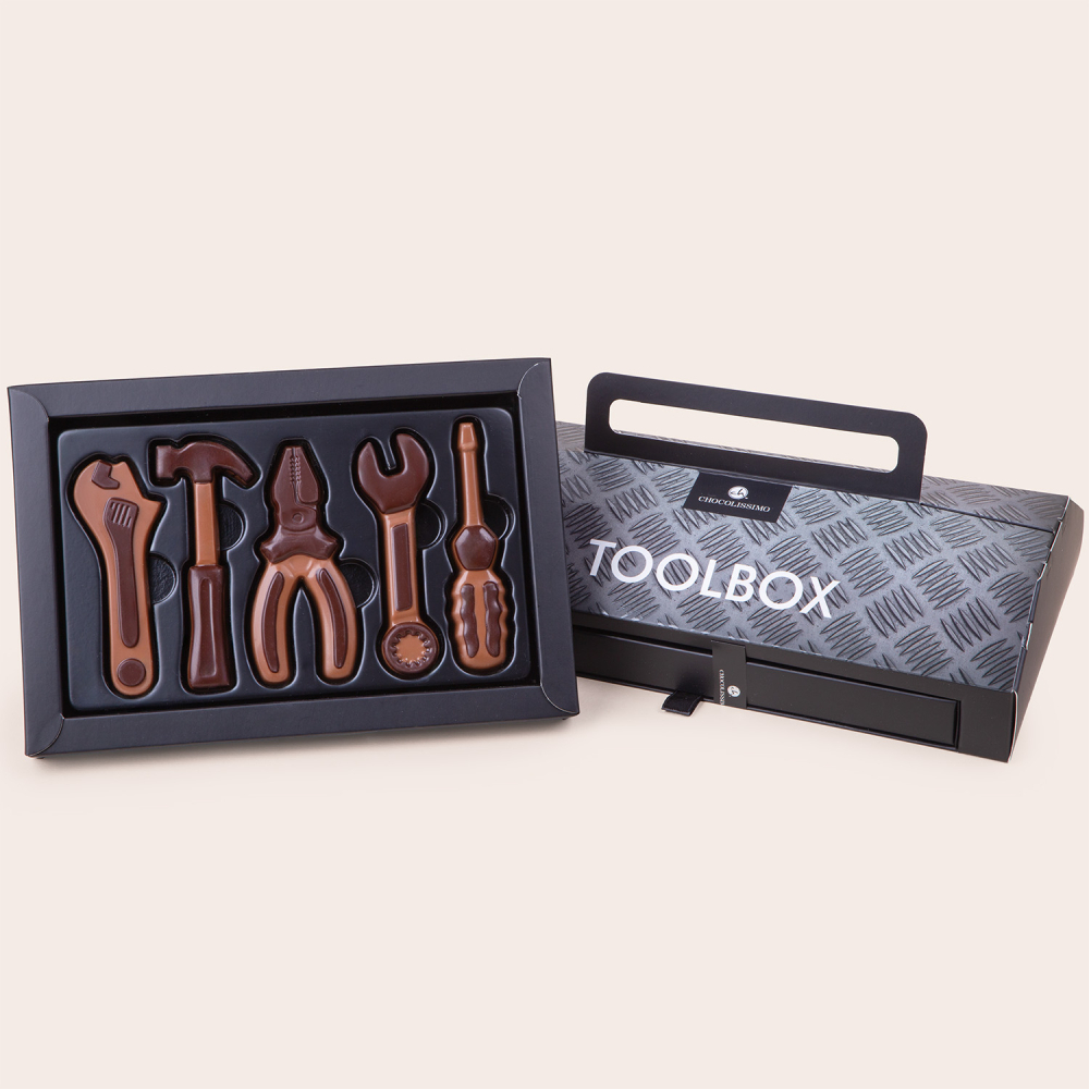 Narzędzia z czekolady Toolbox na prezent z okazji Dnia Ojca