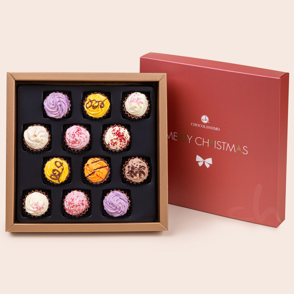 Świąteczne Maxi Square z pralinkami CupCakes