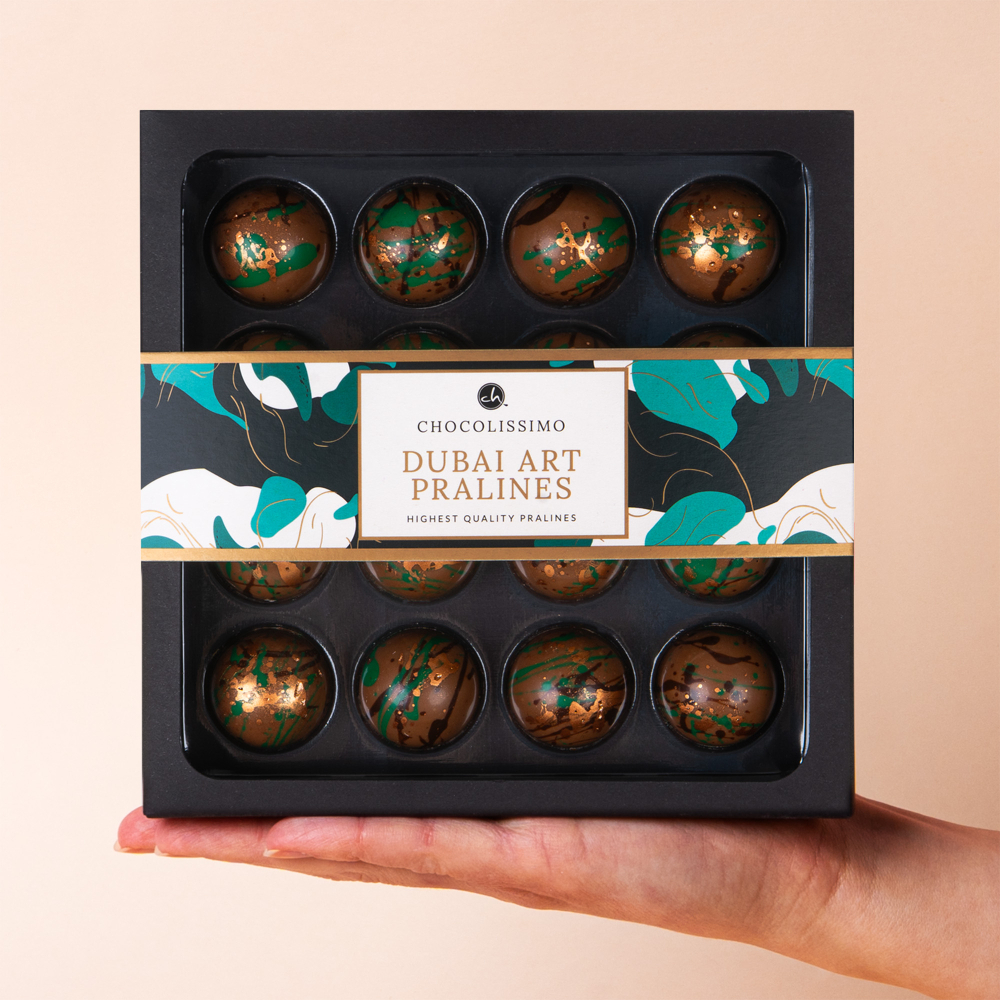 Pralinki dubajskie pistacjowe - zestaw 16