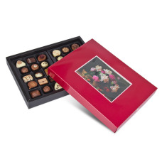 Postcard Maxi Red Box, czekoladki ze zdjęciem, personalizowany prezent,