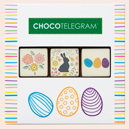 Wielkanocny Telegram z białej czekolady