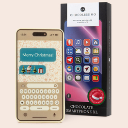 Czekoladowy smartphone xmas