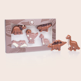 Czekoladowy zestaw dinozaurów