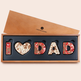 Mleczny napis I Love Dad