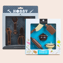 czekoladowe narzędzia i przybory kuchenne dla Babci i Dziadka