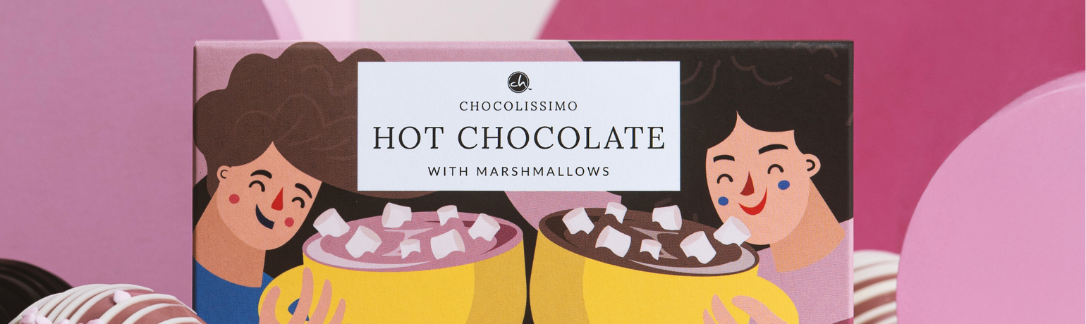 czekoladowa kula z piankami