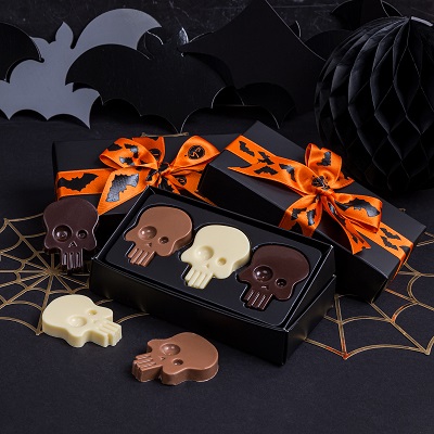 Czekoladowe czaszki na Halloween