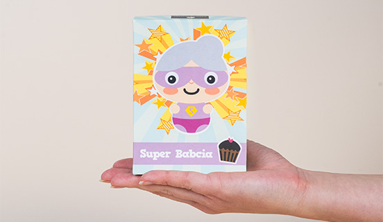 Ozdobne pudeleczko pralin dla sper babci z wlasna grafika na pralince